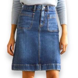 NWOT Pocket Denim Skirt | Boden 6 Long